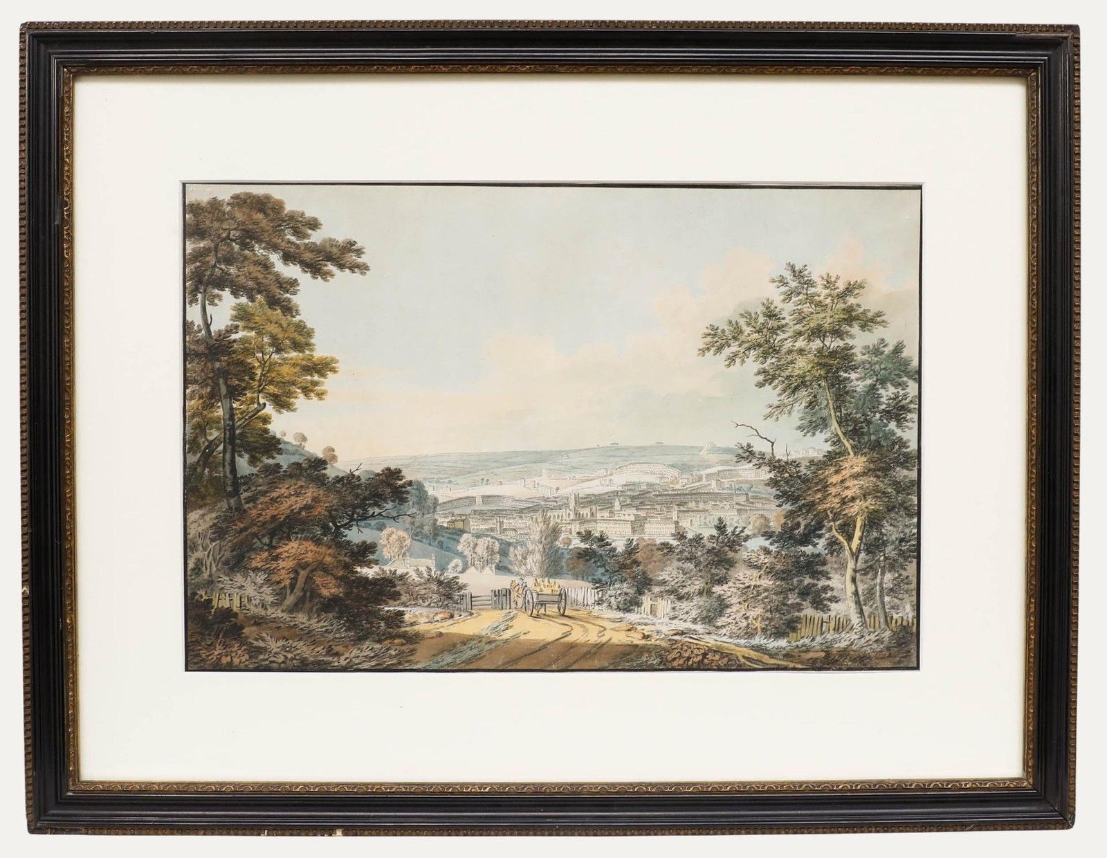 English School Early 19th Century Watercolour A View Of Bath