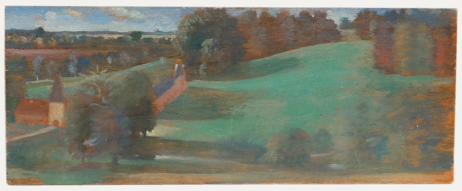 Bernadette Kelly (B.1933) 20th Century Oil, Green Acres photo furniture