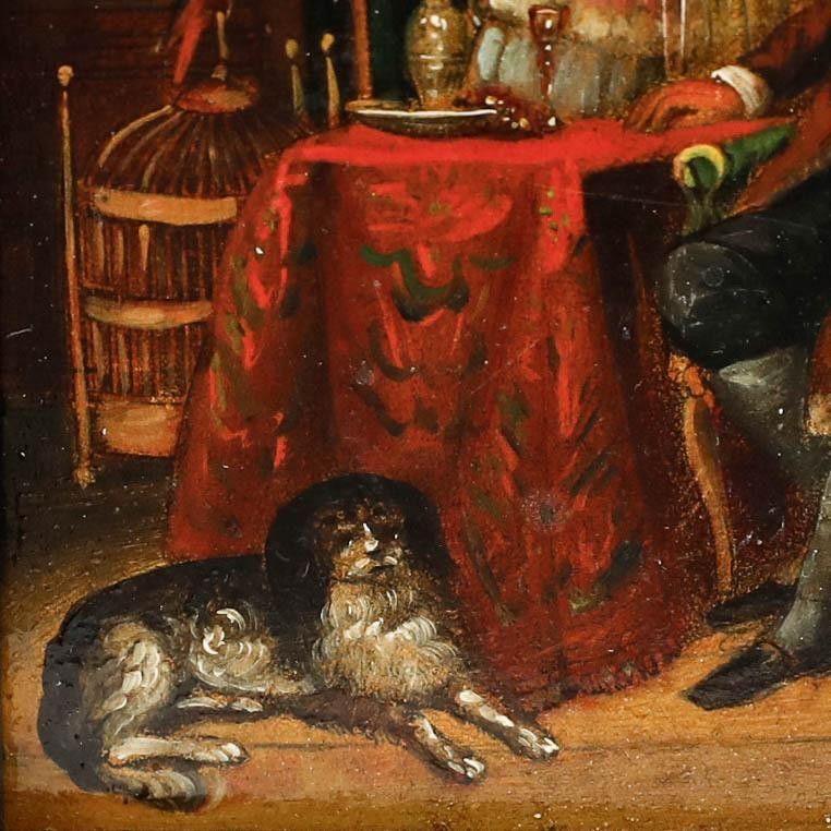 Dutch School Late 19th Century Oil In The Parlour photo 294.0