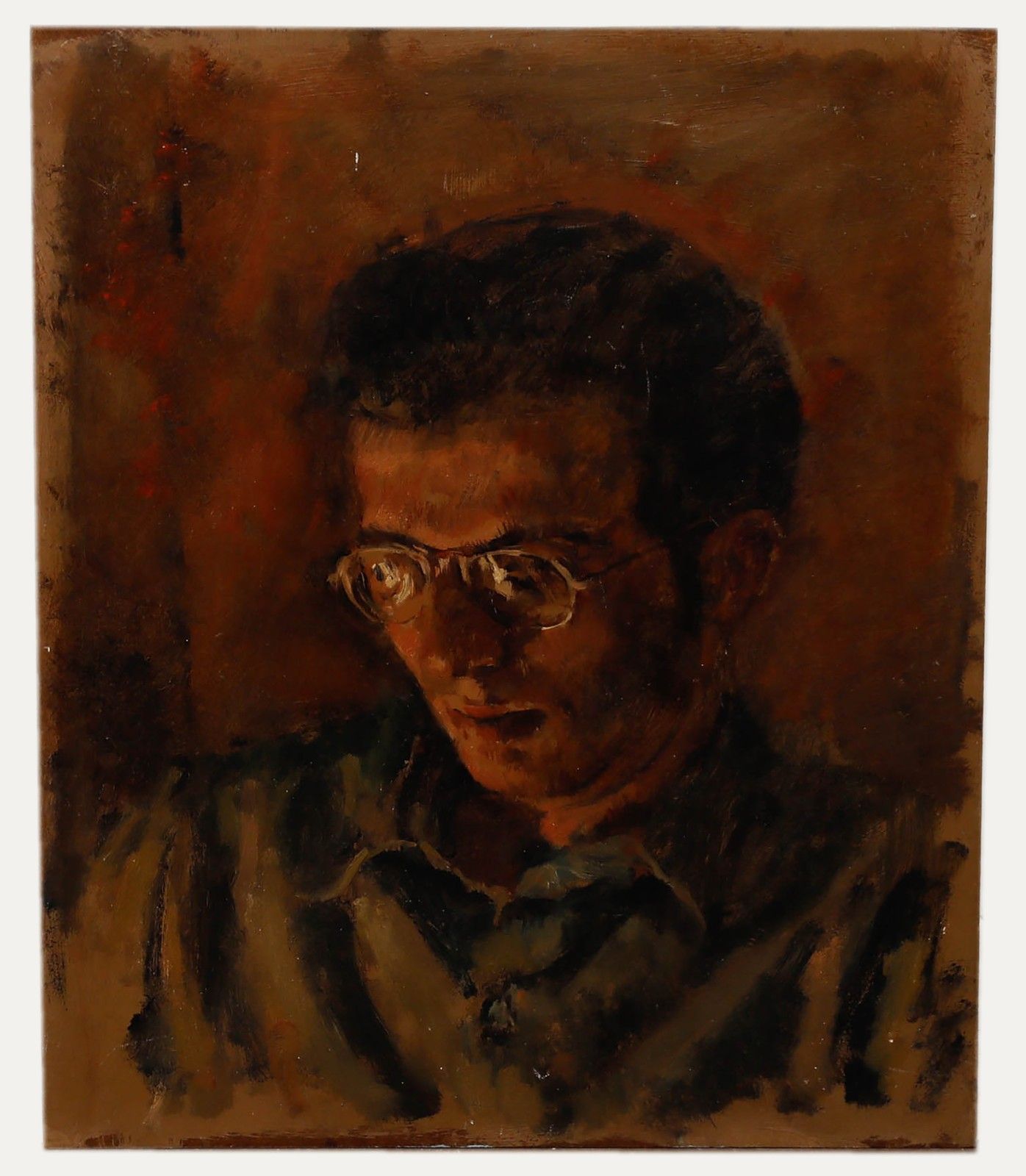 George Weissbort (1928 2013) 20th Century Oil, The Glare Of Candle Light photo furniture