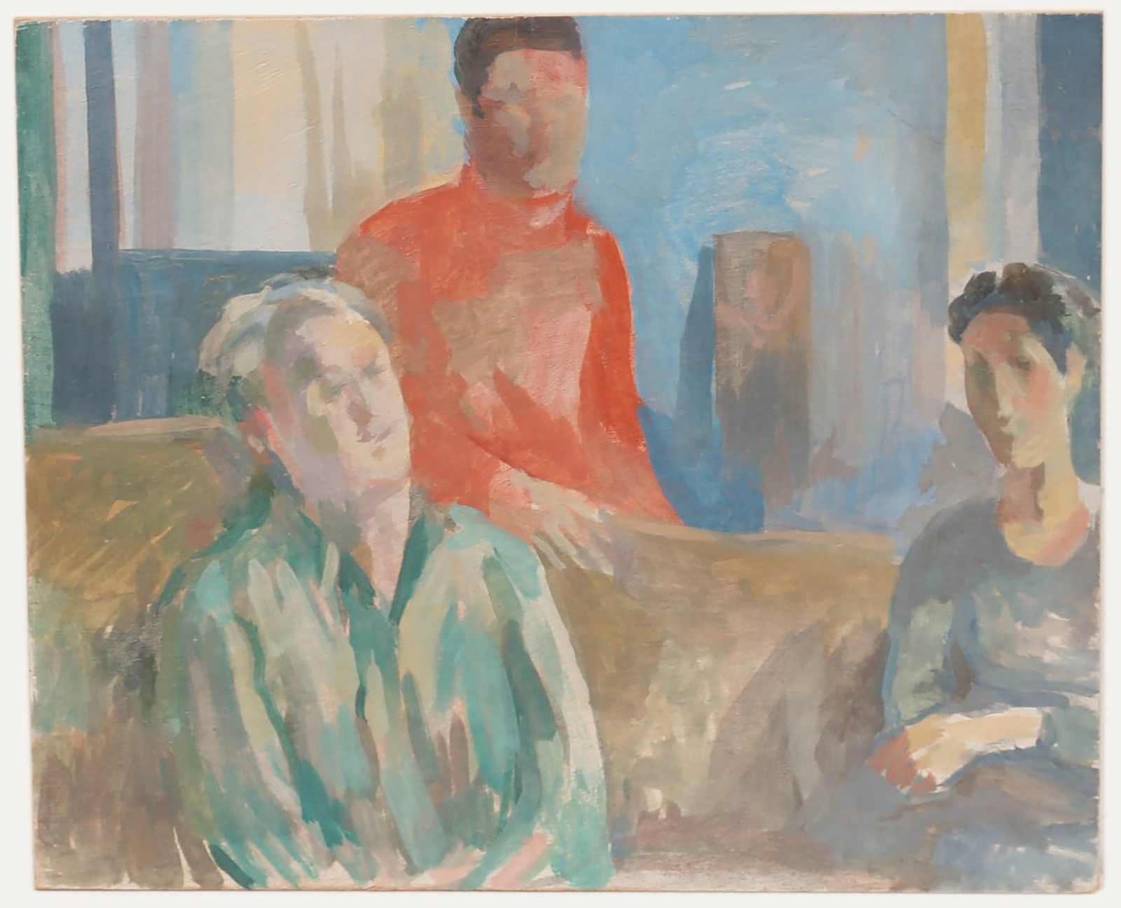 Bernadette Kelly (B.1933) 20th Century Oil, In Conversation