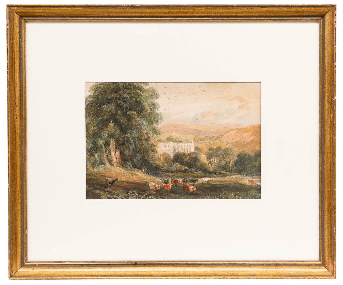 David Cox Jr Arws (1809 1885) 1851 Watercolour, Bouloton Abbey
