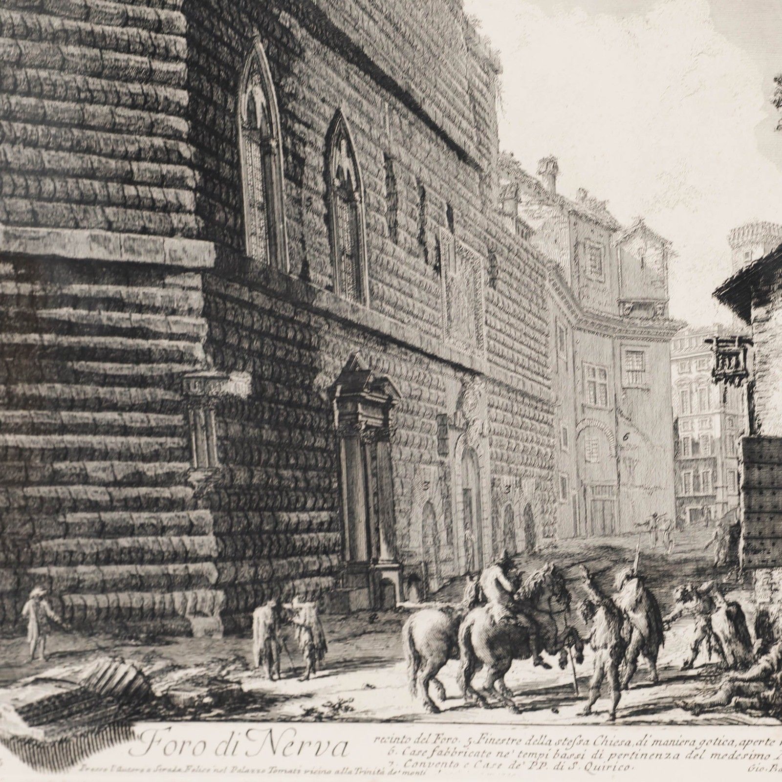 After Giovanni Battista Piranesi Early 20th Century Engraving, Forum Of Nerva photo Art