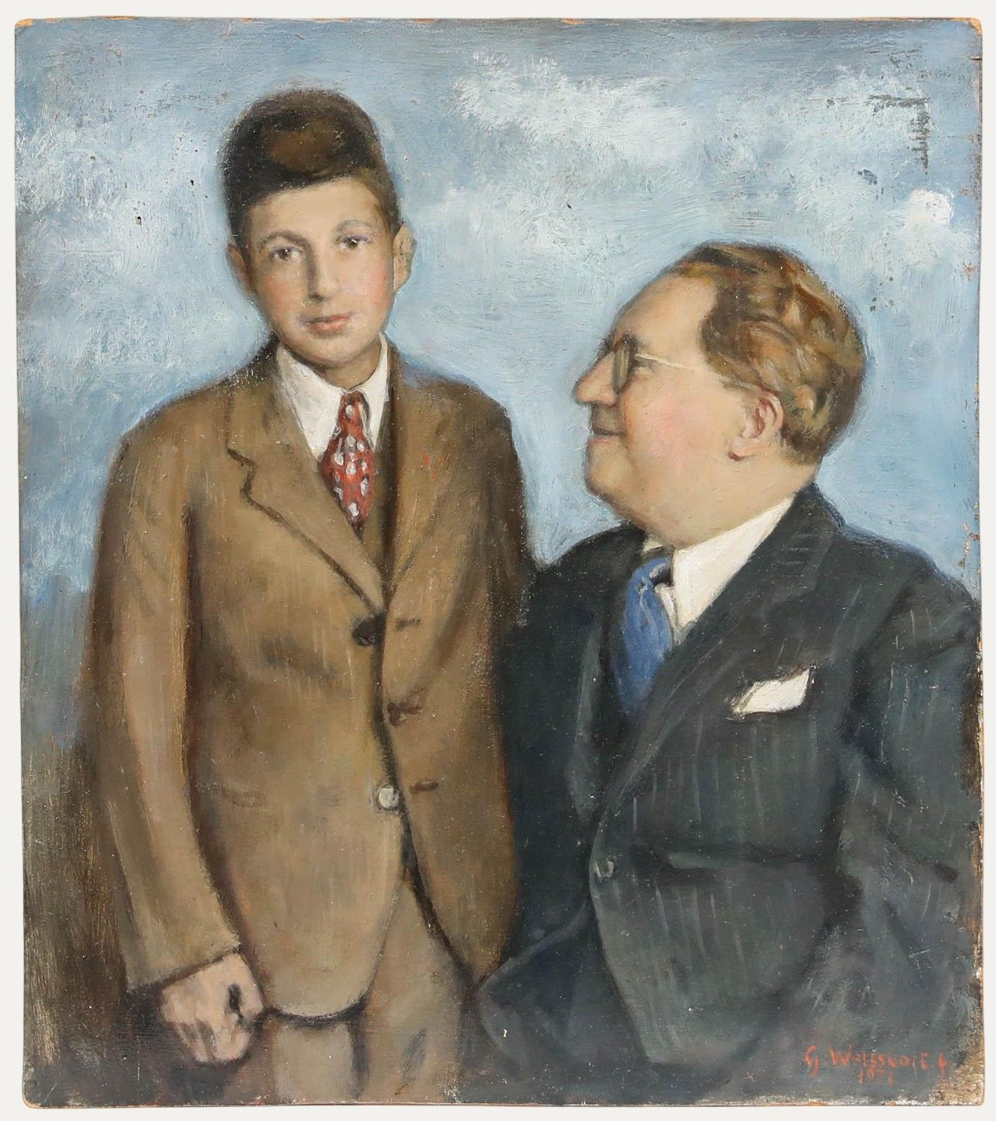 George Weissbort (1928 2013) 1971 Oil, A Proud Father