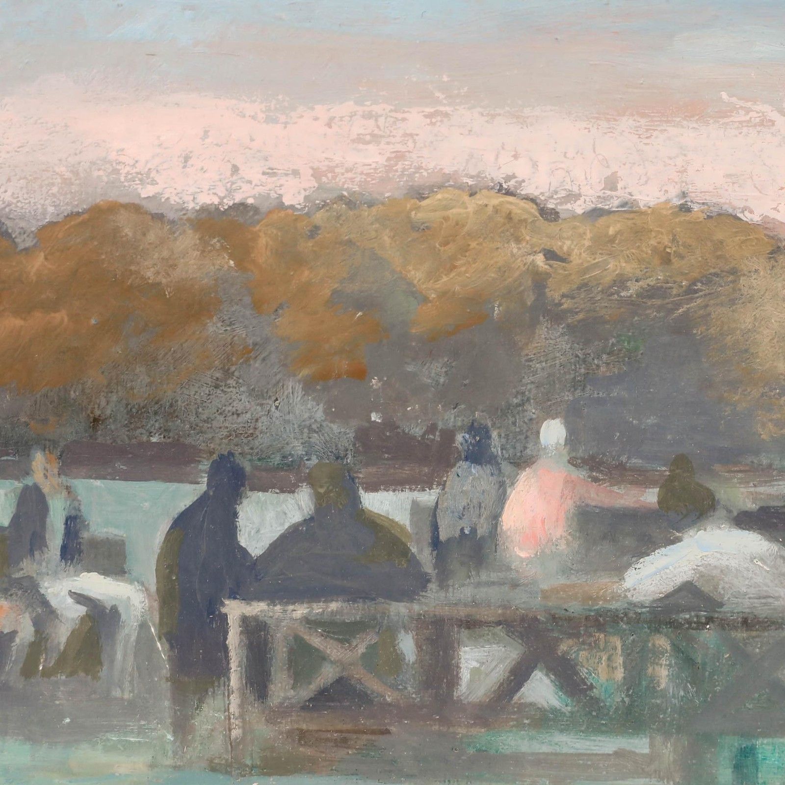Bernadette Kelly (B.1933) 20th Century Oil, Sunset In The Mountains photo for sale