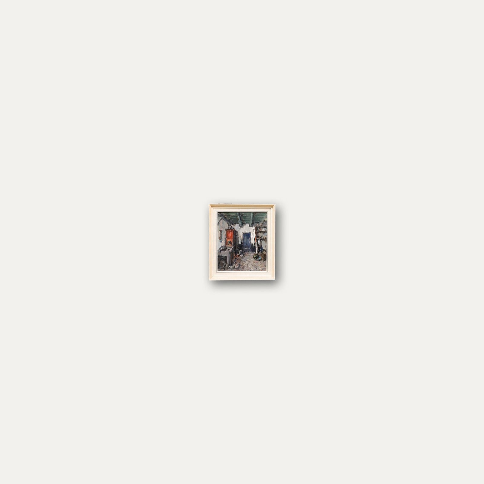 Theodorus Van Oorschot (1910 1989) Framed Oil, A Busy Kitchen Interior photo buy