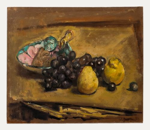 George Weissbort (1928 2013) 20th Century Oil, Grapes & Golden Pears photo furniture