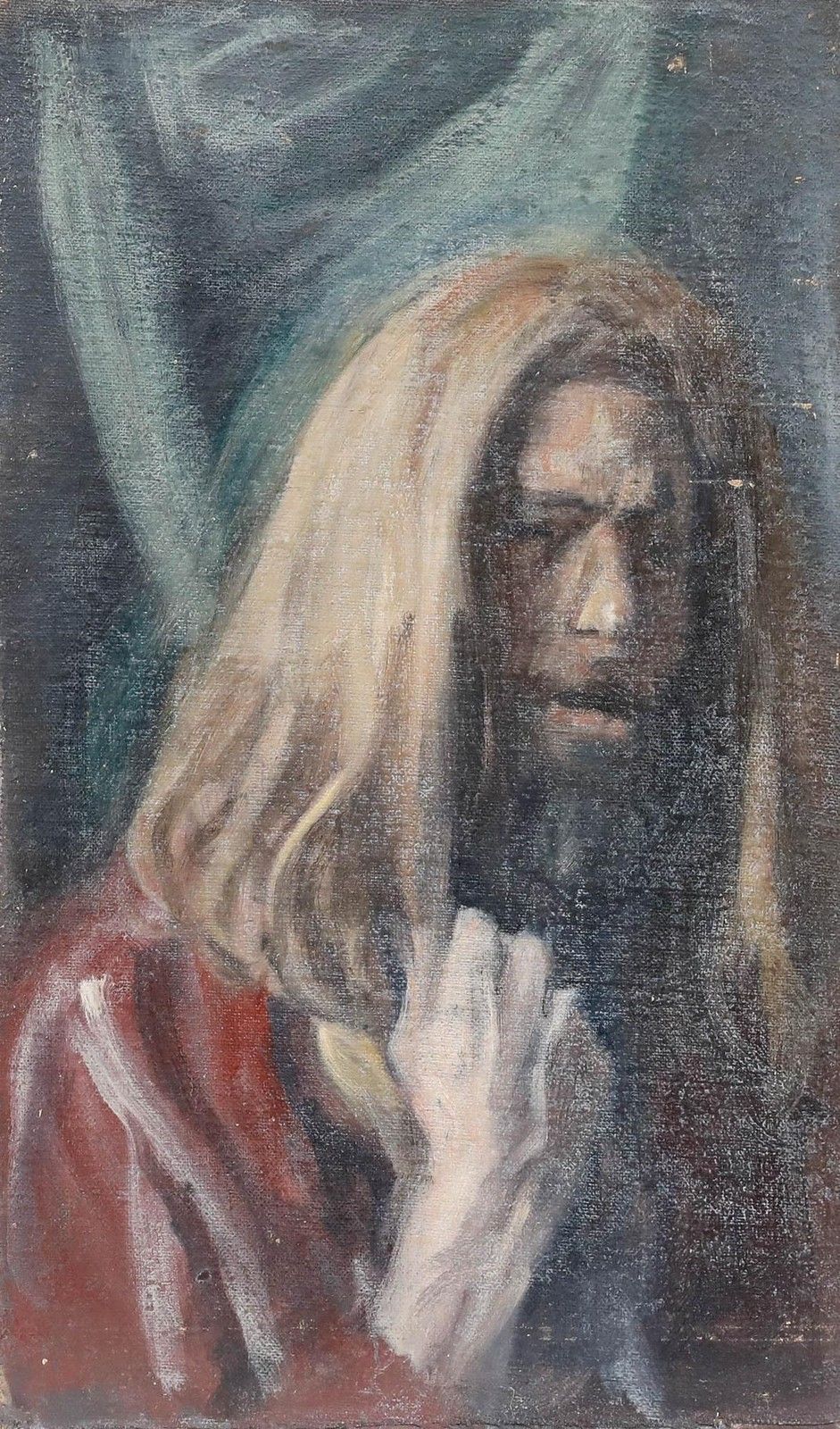 George Weissbort (1928 2013) Mid 20th Century Oil, Blonde photo furniture