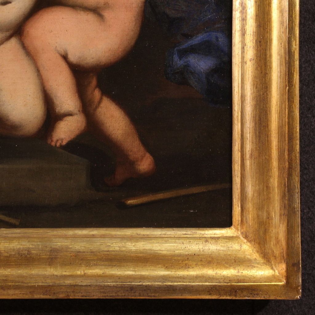 photo furniture 17th Century Italian School Painting, Cherub Games
