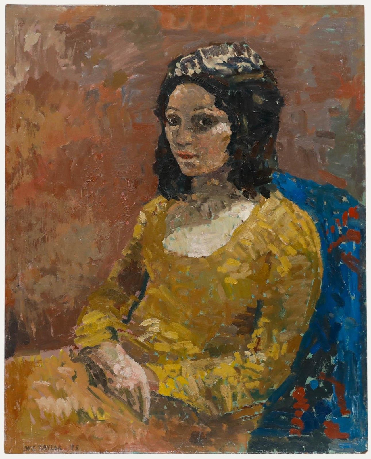 William S. Taylor 20th Century Oil, Lady In Yellow