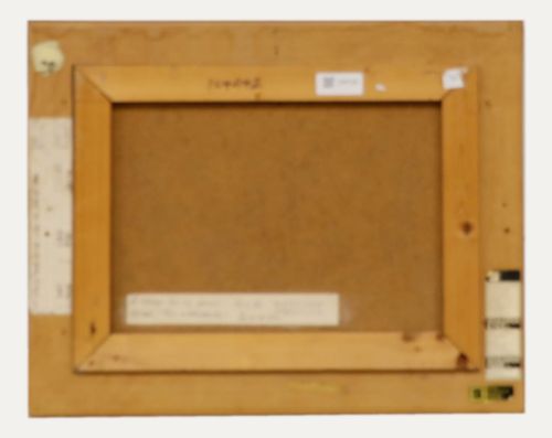 Nicolas De Roeck  Framed Mid 20th Century Oil, Le Village Sur Son Eperon, Altea photo for sale