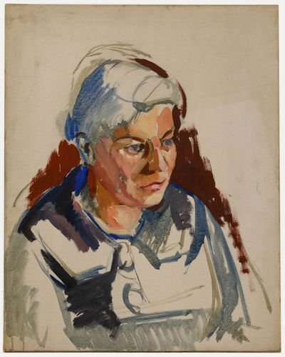 Attrib. Robert De Quin  Mid 20th Century Oil, Lady In A Shawl