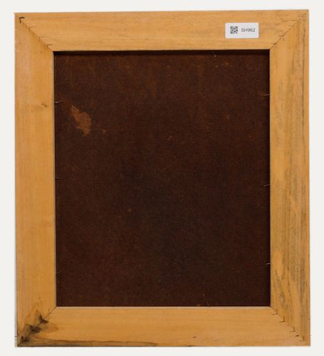 Framed Mid 20th Century Oil St George's Fountain, Rothenburg photo for sale