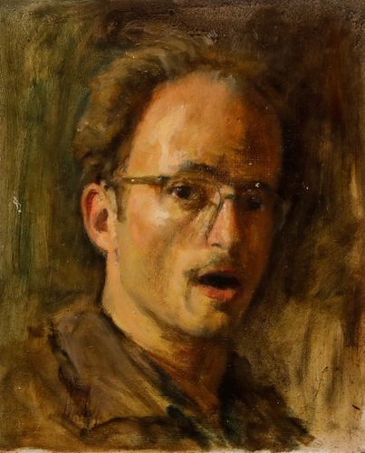 George Weissbort (1928 2013) 20th Century Oil, A Short Gasp photo furniture