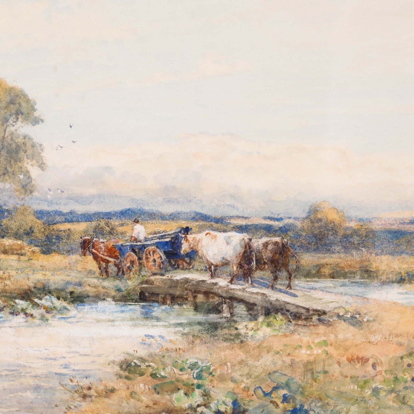 Robert Thorne Waite (1842 1935) Early 20th Century Oil, Back To The Farm photo Art