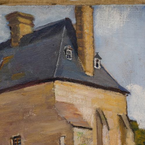 Cecile Hertz Eyrolles (1875 1974) Mid 20th Century Oil, Beynac, France photo 484.0