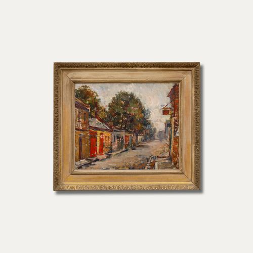 Kalman Kemeny (1896 1994) 20th Century Oil, The Workshops photo vintage