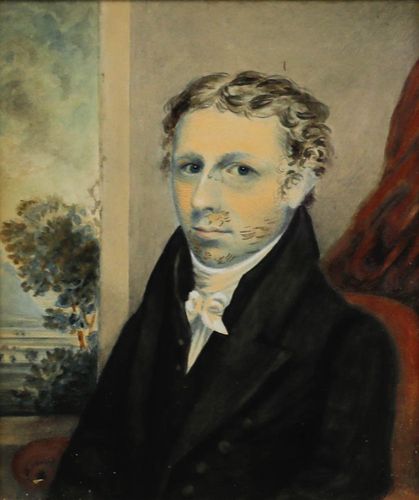 1868 Watercolour Portrait Of Charles Ford photo furniture