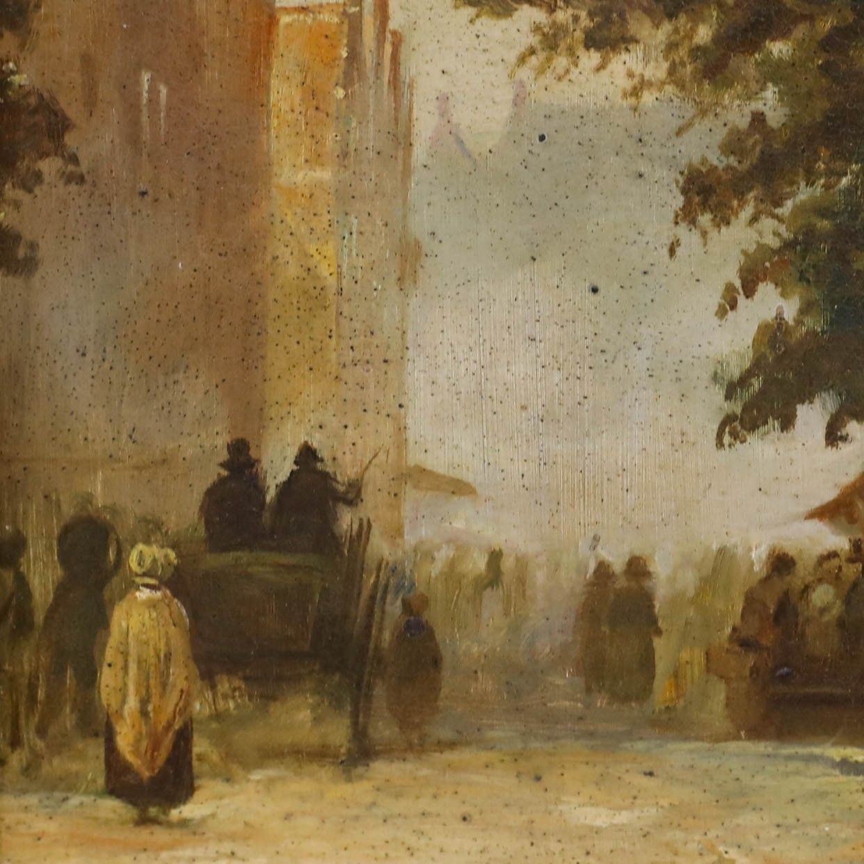 Henk Dekker  Dutch School  C.1870 Oil, Heading To Market photo Art