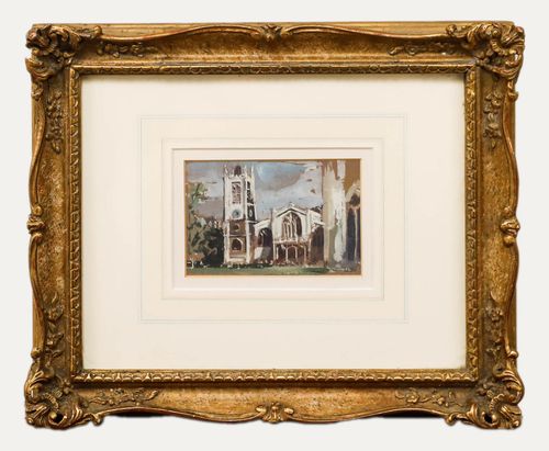 Jim Dolby 20th Century Gouache, St Margaret's Church