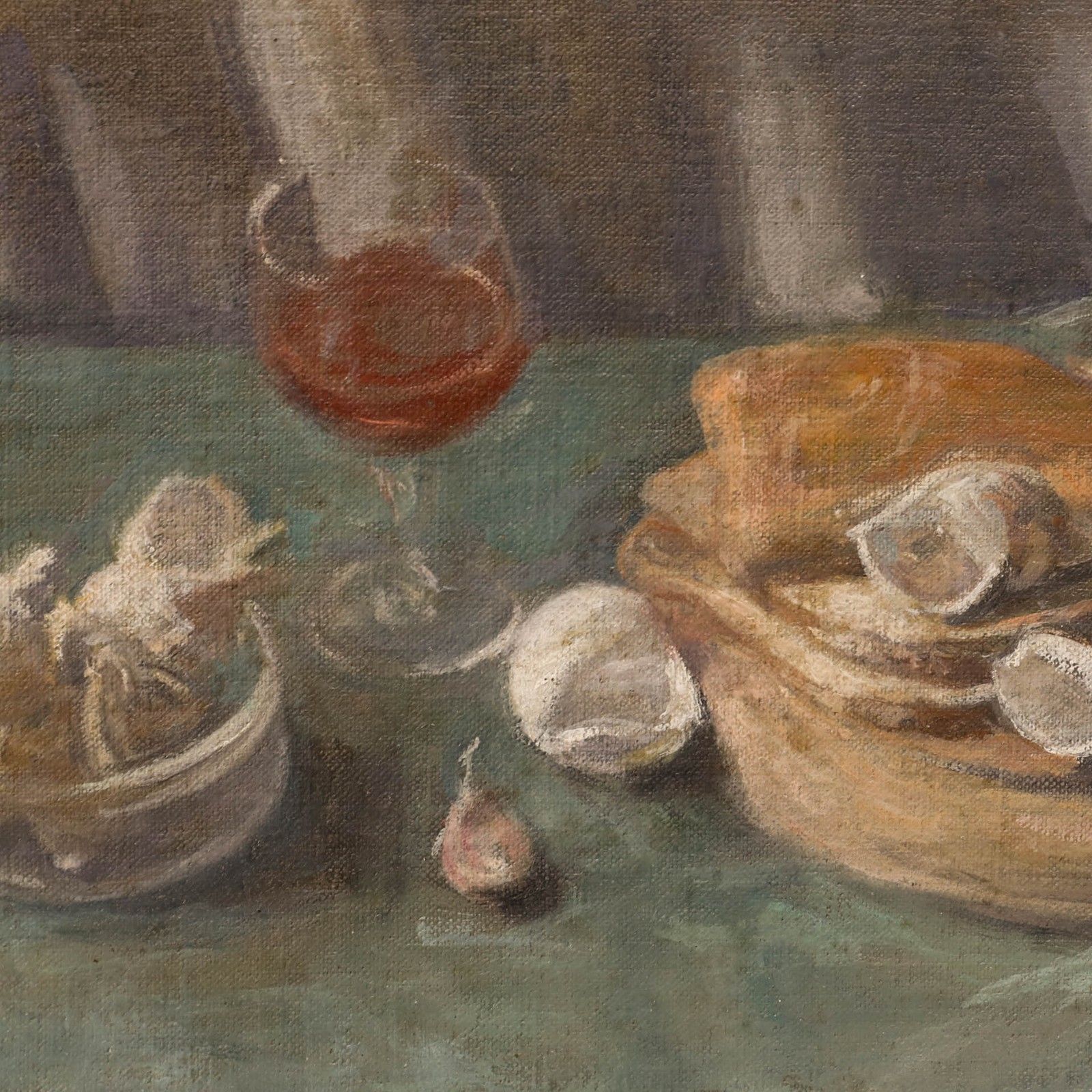George Weissbort (1928 2013) 20th Century Oil, Whelks & White Bread photo Art