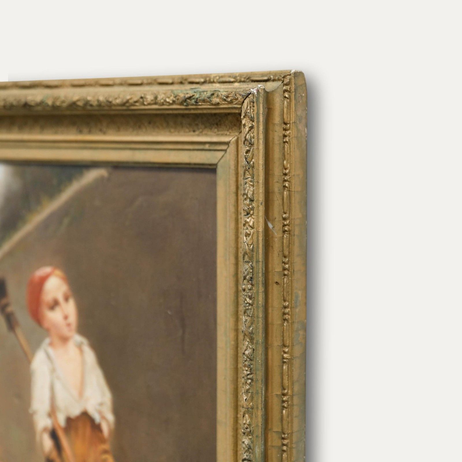 Giovani Maresca Continental School Late 19th Century Oil, The Young Sweep photo 497.0