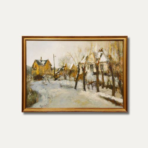 1977 Oil Winter In Bergen, Norway photo buy