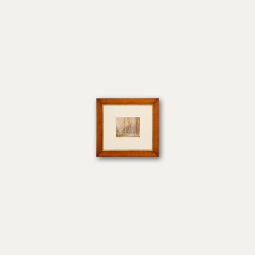 Frederick Edward J Goff (1855 1931) Framed Watercolour, Winchester photo vinterior