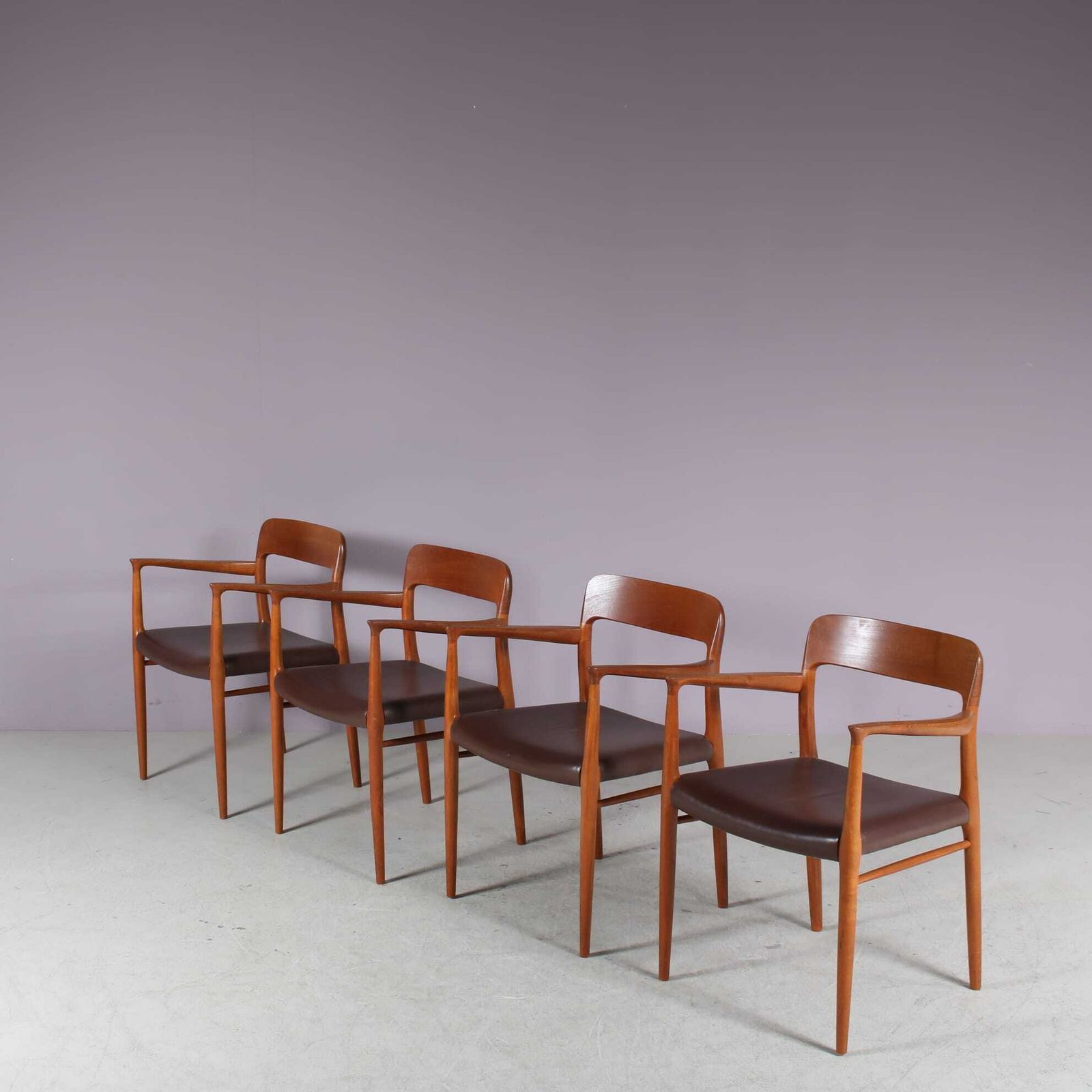Model 56 Dining Chairs By Niels Otto Moller For Moller, Denmark photo Furniture