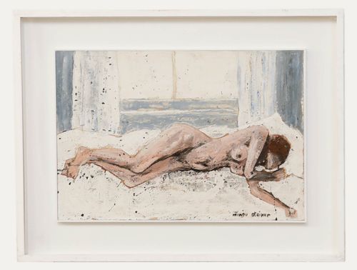 Minou Steiner (1940 2008) 20th Century Mixed Media, Nude By The Window