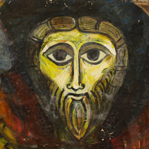 For Restoration Mid 20th Century Oil Medieval Religious Icons photo Art