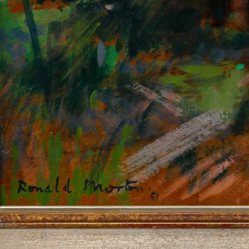 Ronald Morton (B.1918) 1951 Oil, Autumn Paradise photo vinterior