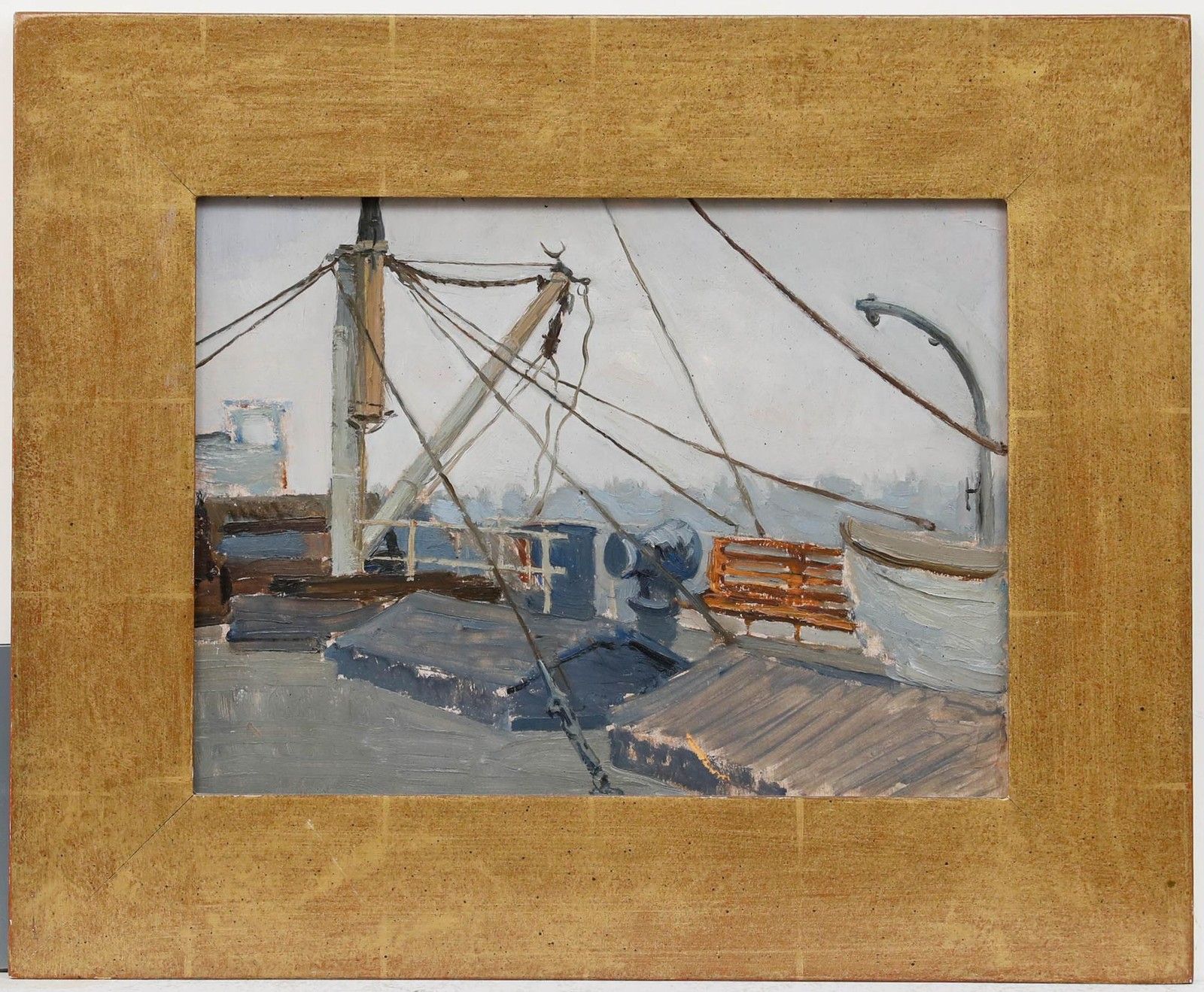 Leonid Petrovitch Baikov (1918 1994) 20th Century Oil, On Deck