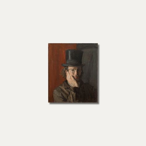 George Weissbort (1928 2013) Mid 20th Century Oil, Self Portrait photo 233.0
