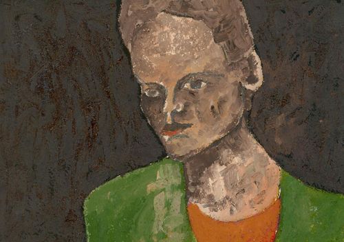 Ben Carrivick Contemporary Oil, Green Blazer