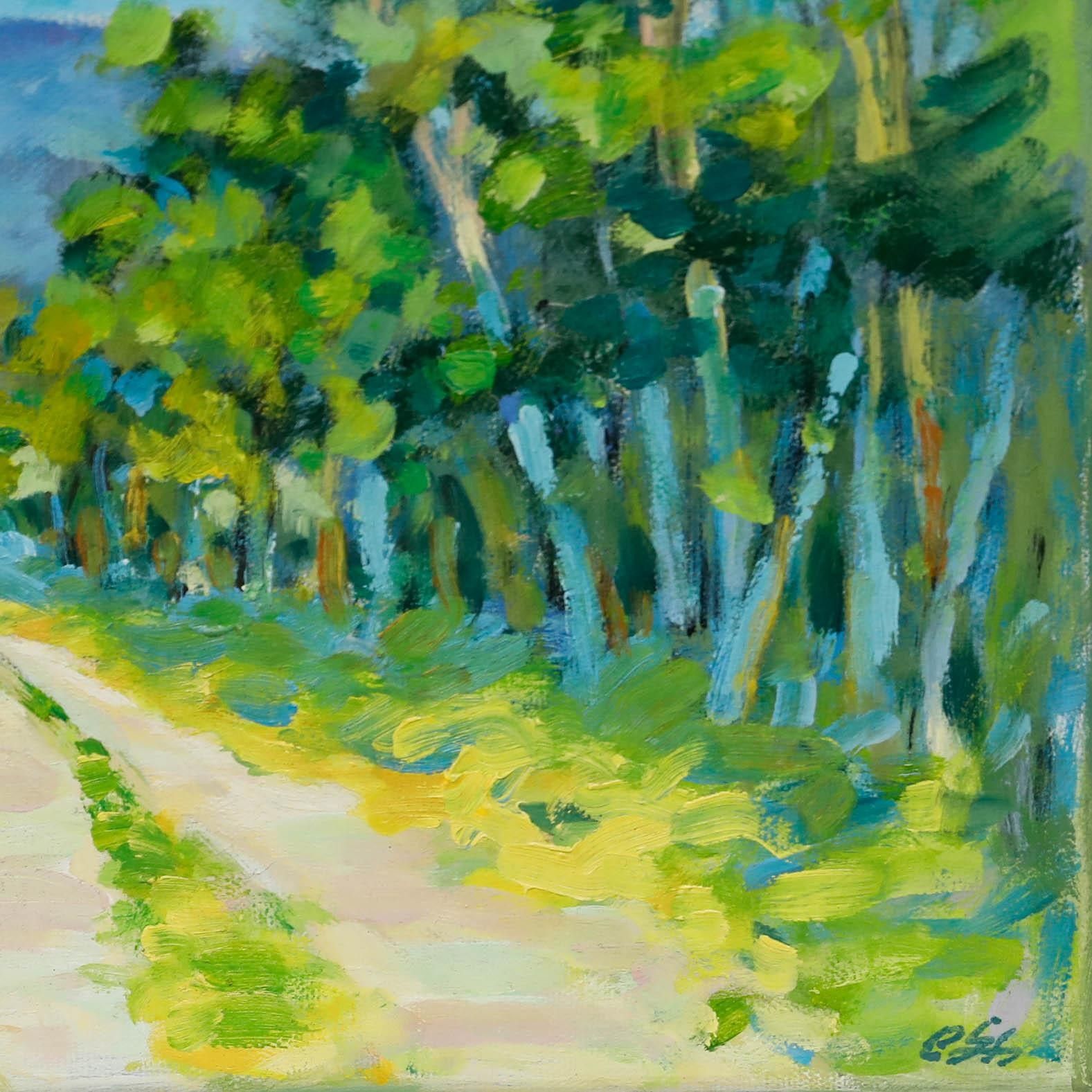 Erwin Steinhauser (1939 2023) 20th Century Oil, Mountain Trail photo vinterior