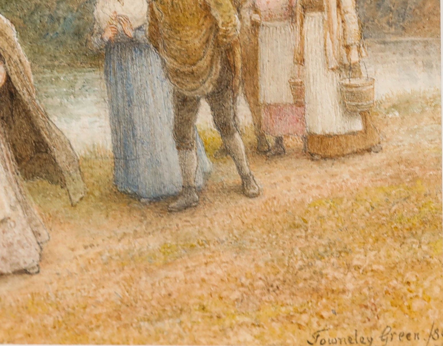 Henry Towneley Green Ri (1836 1899) Framed Watercolour, The Chaperone photo vinterior