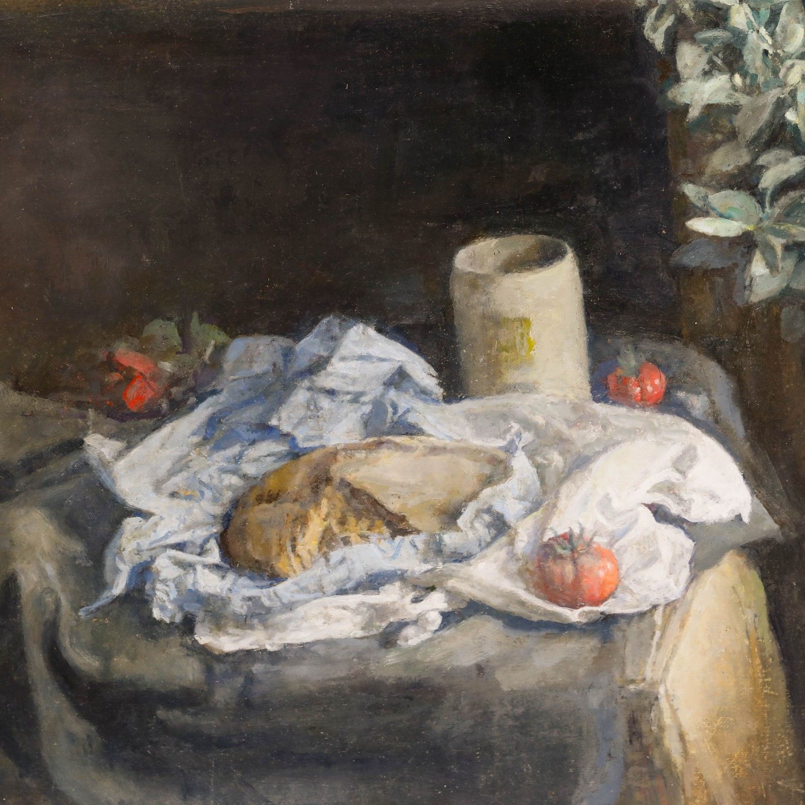 George Weissbort (1928 2013) 20th Century Oil, Cob Loaf In Cloth photo Art