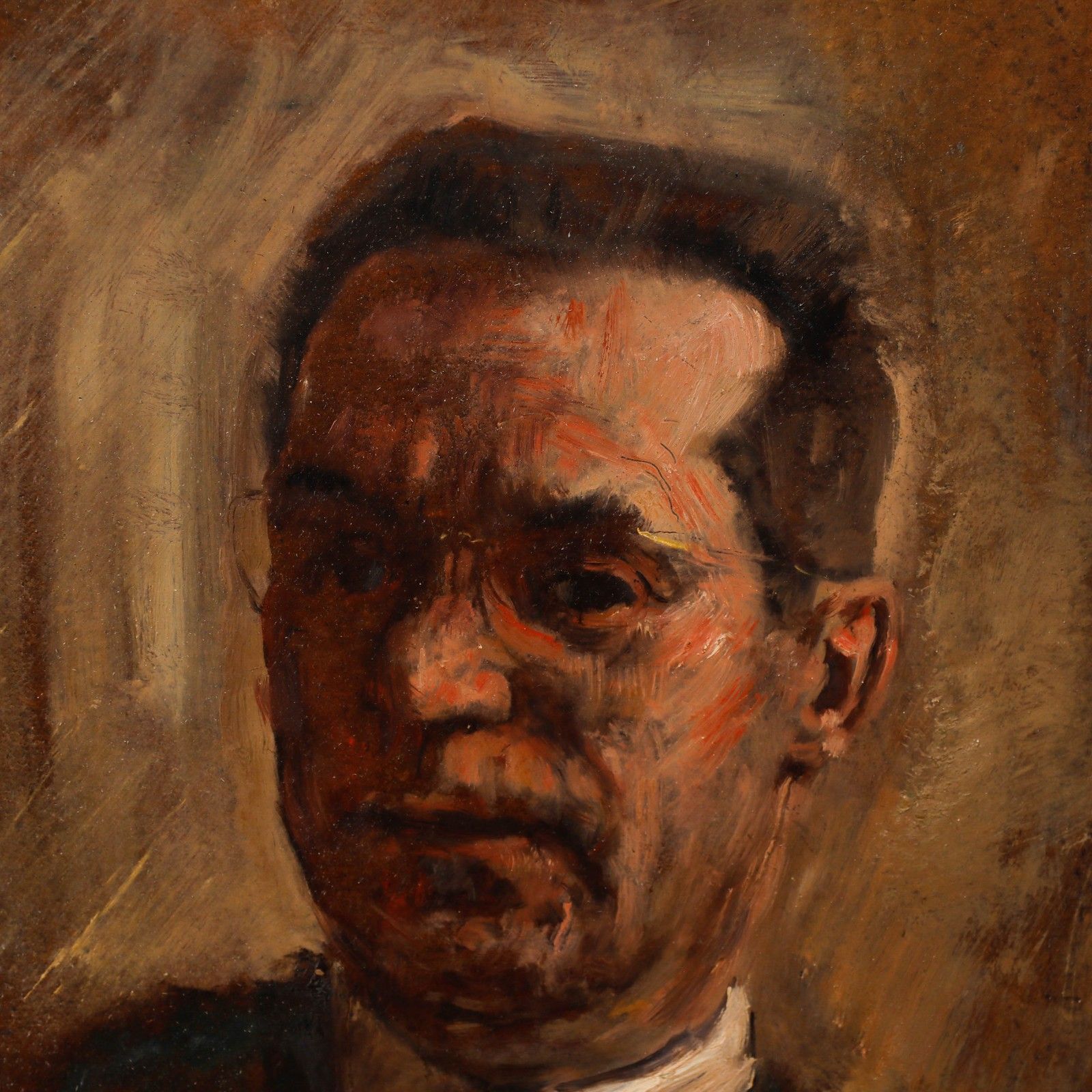 George Weissbort (1928 2013) 20th Century Oil, Portrait Of A Man In A Suit photo Art