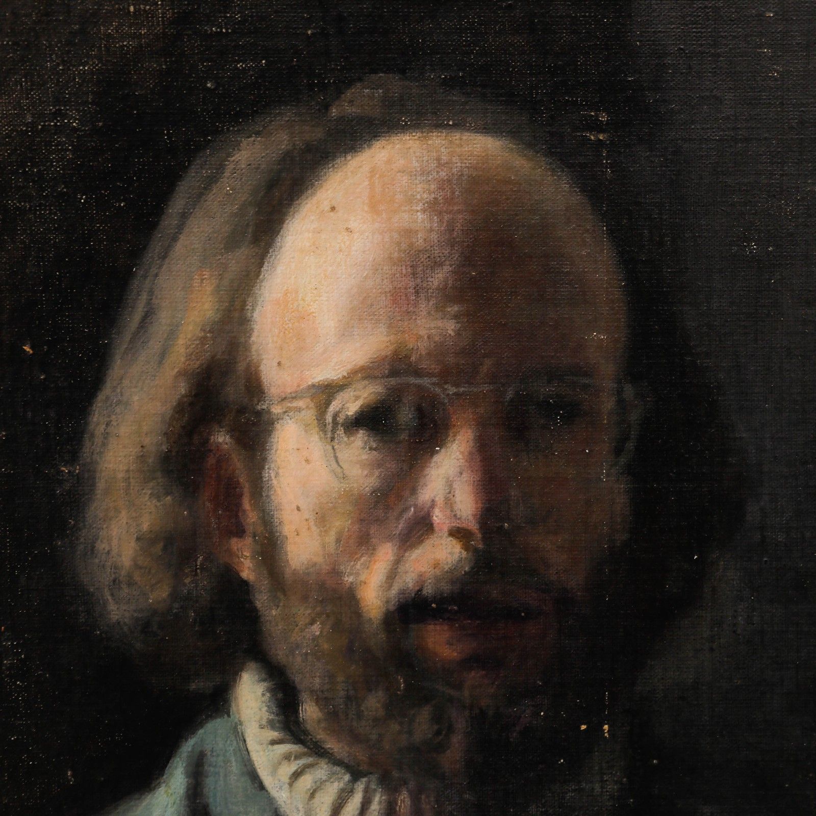 George Weissbort (1928 2013) 20th Century Oil, Self Portrait In Studio Roughs photo Art