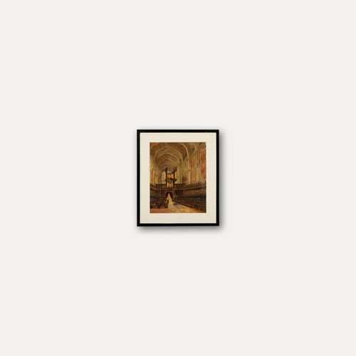 A. Howard Humphreys Early 20th Century Watercolour, King's College Chapel photo buy