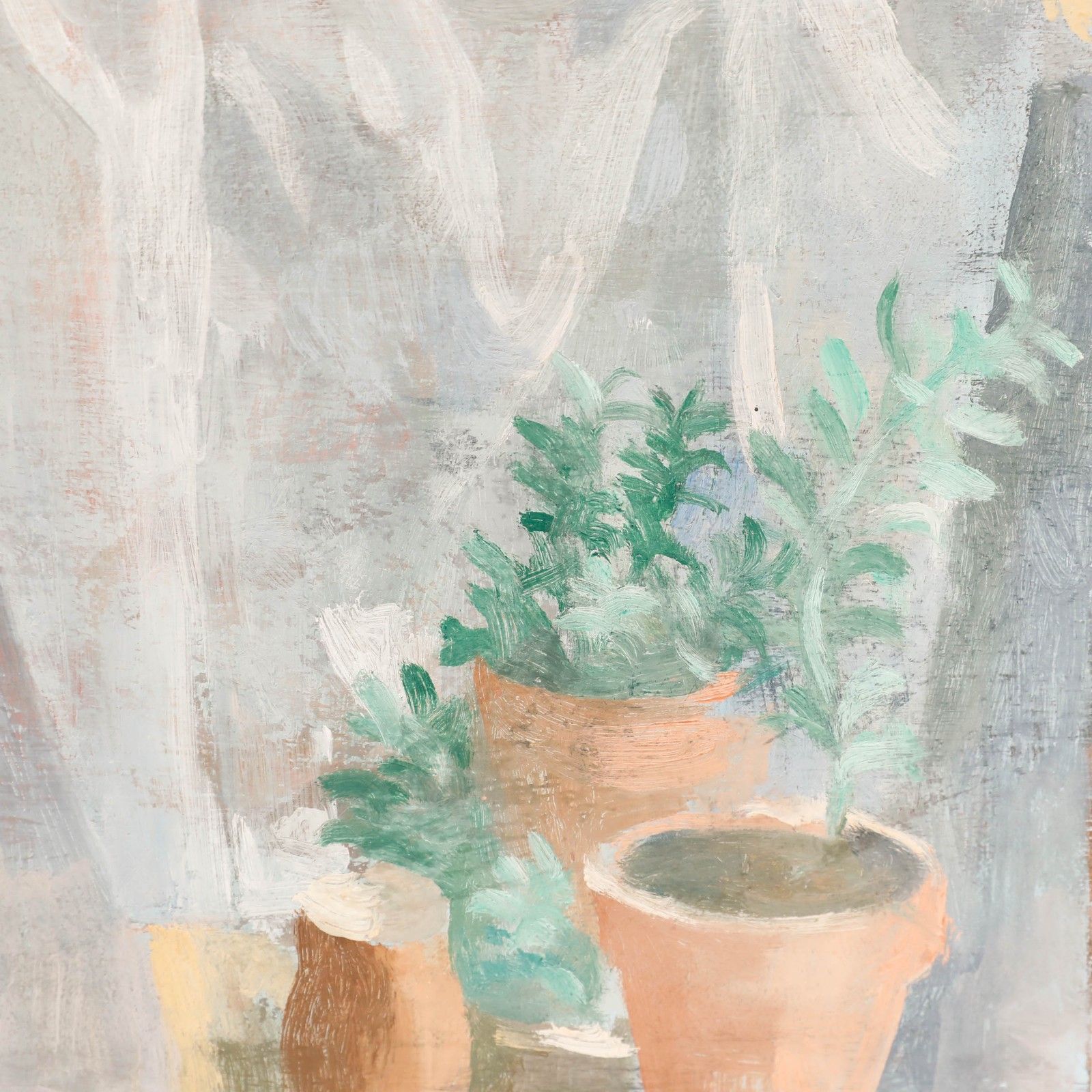 Bernadette Kelly (B.1933) 20th Century Oil, Still Life Of Rosemary Plants photo Art