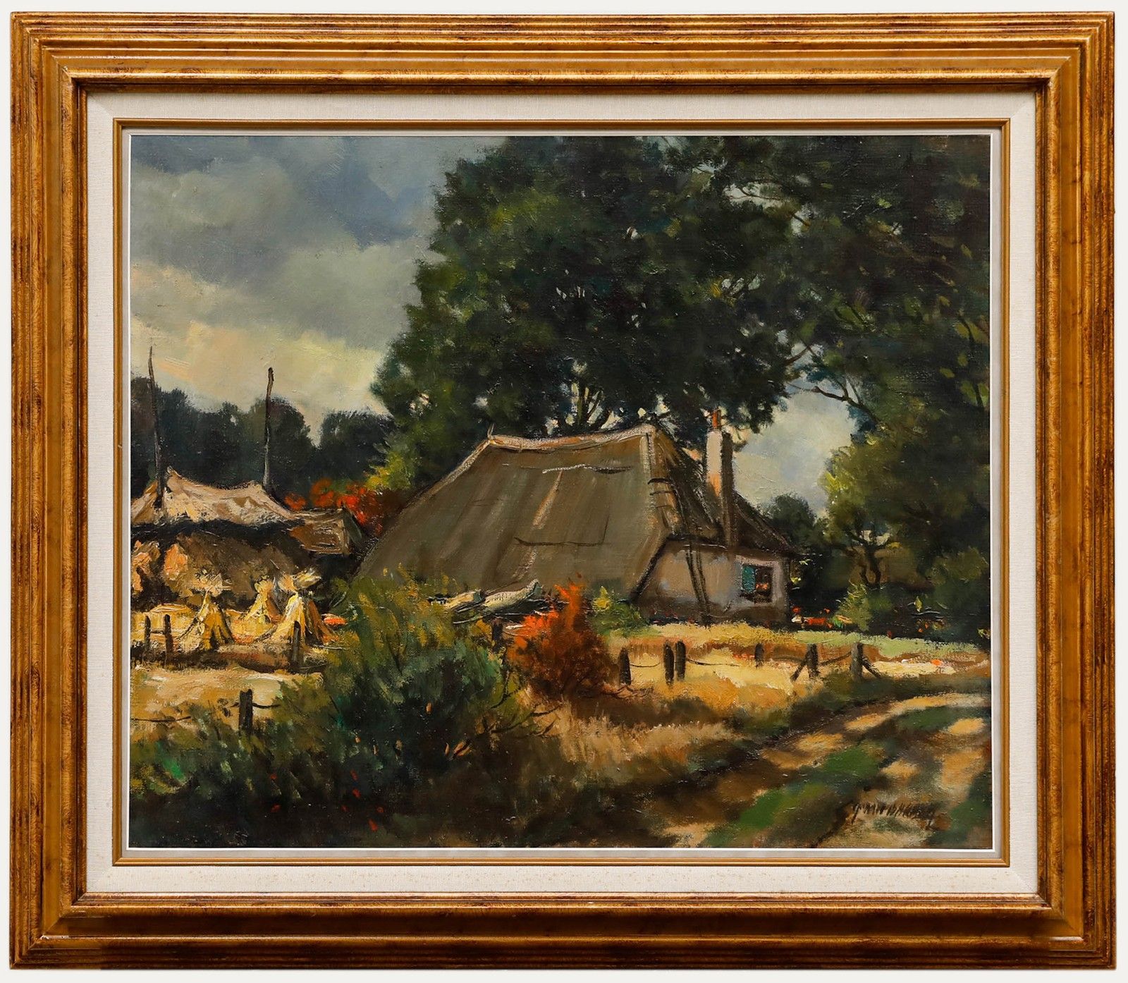 Gerrit Bakker  20th Century Oil, Veluwe Farm
