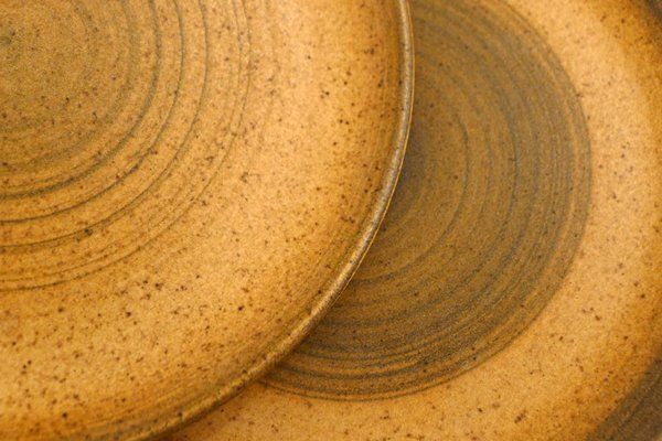 Small Stoneware Dessert Plates From Longchamp, France, 1960s, Set Of 6 photo for sale