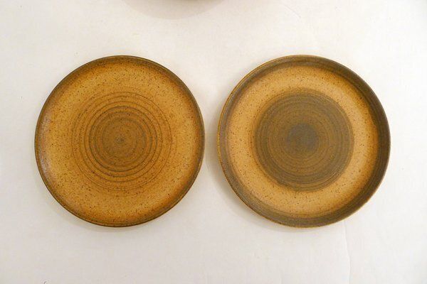 photo for sale Small Stoneware Dessert Plates From Longchamp, France, 1960s, Set Of 6