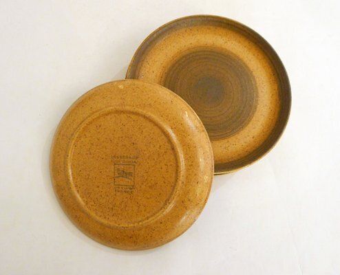Home Decor Small Stoneware Dessert Plates From Longchamp, France, 1960s, Set Of 6 photo