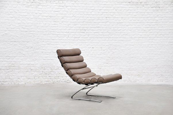 Space Age Leather Cantilever Lounge Chair, 1960s photo furniture
