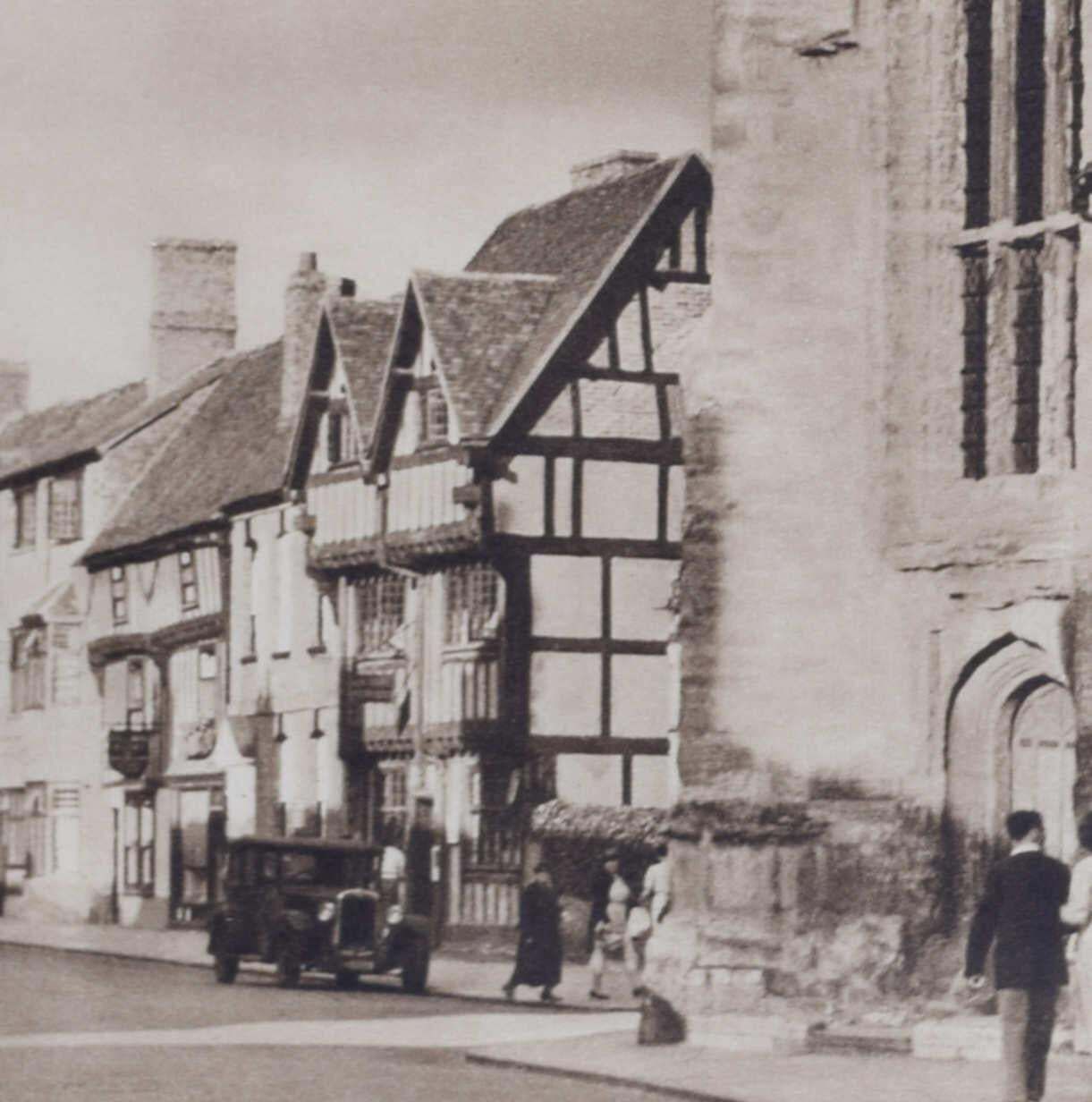 Stratford Upon Avon, Vintage 1950s Travel Poster By J. Dixon Scott photo for sale