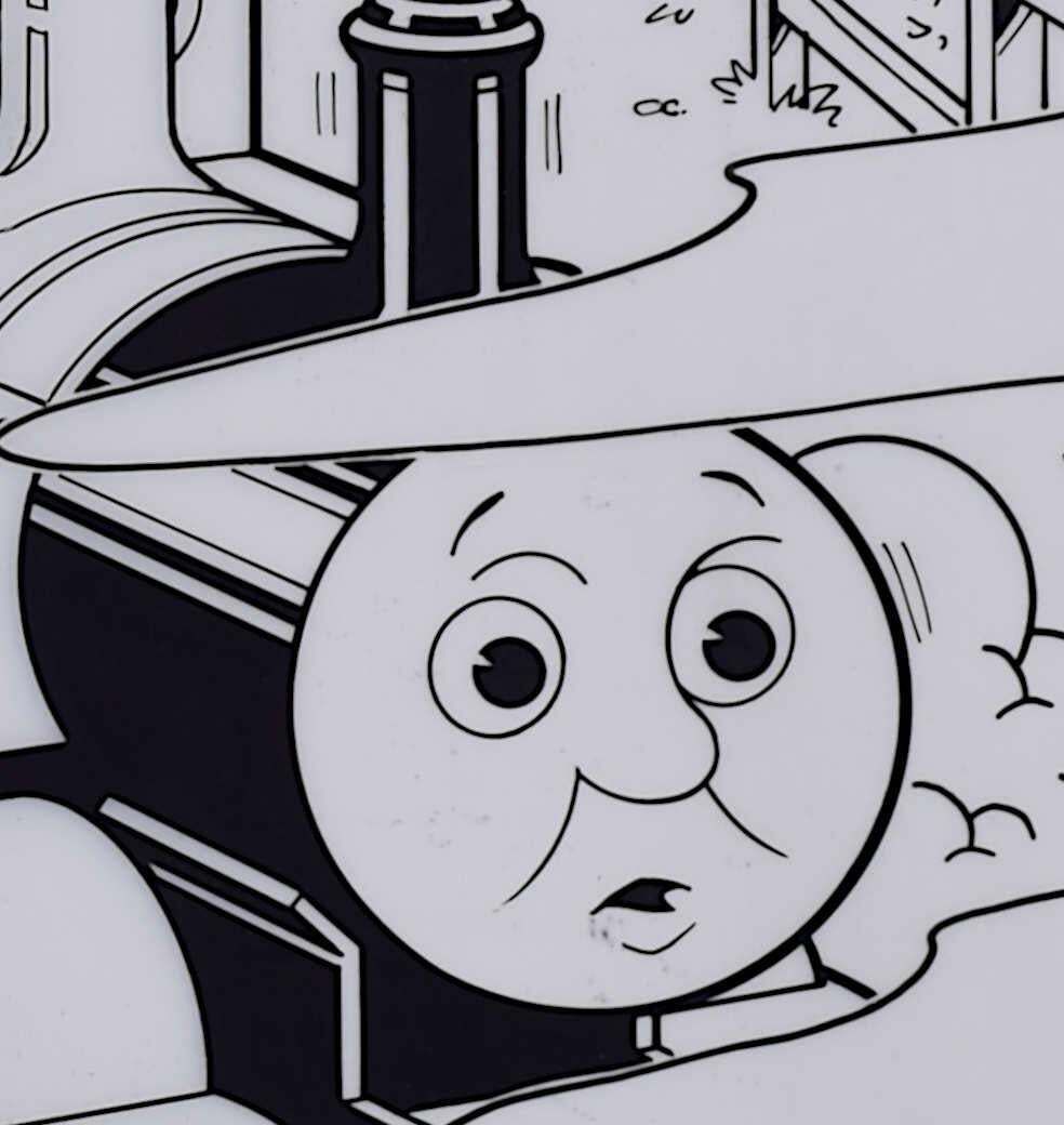 Thomas The Tank Engine, 'Seeing Signals', Original Ink On Cell Illustrations, C.1995 photo furniture