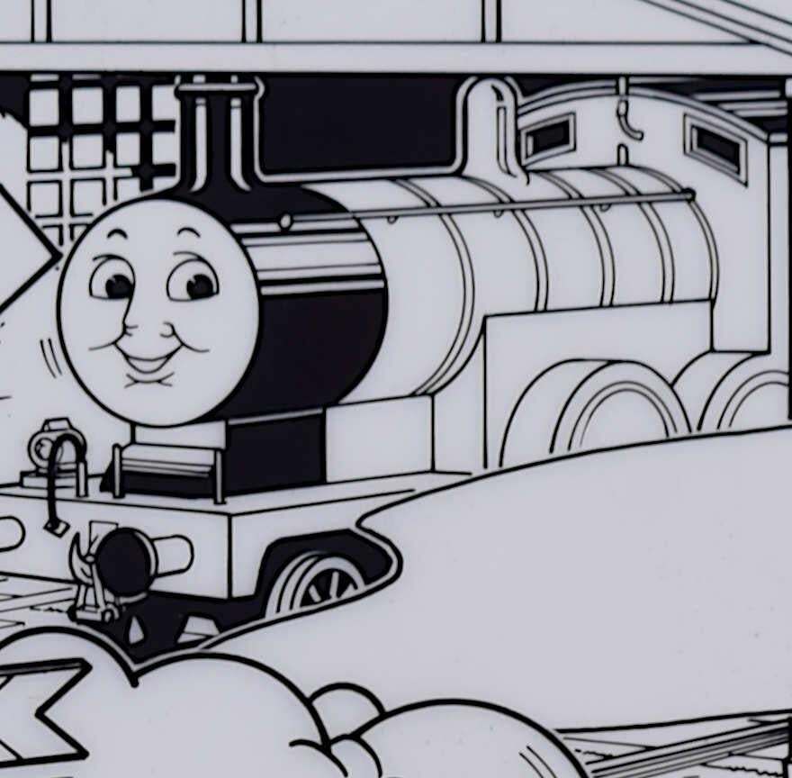Thomas The Tank Engine, 'Seeing Signals', Original Ink On Cell Illustrations, C.1995 photo Art